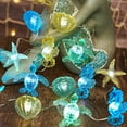 thumbnail image 7 of Nautical Theme Ocean Décor Beach Decorative String Lights Outdoor Seahorse Sea Turtle Starfish Shell Cute Marine Life Novelty Night Lights 30LED 10ft Battery Operated, 7 of 7