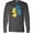 Titanium Grey, variant on Inktastic Down Syndrome Awareness with Handprints and Hearts Blue and Yellow Long Sleeve T-Shirt