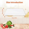 thumbnail image 2 of Tabla de cortar acrílica transparente, tablas de cortar de 3 tamaños, protector de encimera de cocina, tabla de cortar acrílica multiusos, ahorradores de encimera para cocina, restaurante (45 * 40cm), 2 of 6
