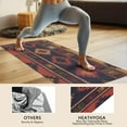thumbnail image 4 of Boho Multicolor Ethnic Pattern with Geometric Shapes Hot Yoga Mat Towel Non Slip for Hot Yoga - Quick-Drying Yoga Mat Cover with 4 Corner Pockets with Travel Bag - Hot Yoga Towel Non Slip 70"x26", 4 of 6