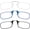 Black, Clear, Blue, variant on Always With You by ThinOptics Armless Reading Glasses Multi-Pack - Ultra-Thin, Lightweight Pocket Readers for Men & Women - Slim, Comfortable Design - 2 Pack Blue, 1.0x