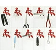 thumbnail image 2 of Jinsinto Strong Man Magnetic Key Holder, Key Petite Key Hook Key Magnet Key Organizer for Fridge Home Office, Red, 2 of 5