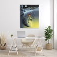 thumbnail image 2 of Stupell Industries Nighttime Moon Skiing Skeleton Winter Snow Slope Canvas Wall Art, 36 x 48, Design by Chris Miles, 2 of 5