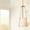 thumbnail image 2 of Jamie Young Co California 1-Light Metal & Linen Pendant in Brass/Off White, 2 of 7