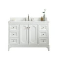 thumbnail image 2 of Water Creation Queen 48"W Wood Single Bathroom Vanity in Pure White/Nickel, 2 of 4