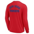 thumbnail image 3 of Unisex Fanatics Red New York Rangers Elements Super Soft Long Sleeve T-Shirt, 3 of 3