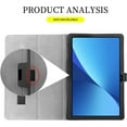 thumbnail image 7 of FIEWESEY Case BYYBUO SmartPad 10.1 inch/For BYYBUO SmartPad A10_L 10.1 inch Android 13 Tablet Slim Case Premium Leather Business Folio Kickstand Case with Hand Strap For BYYBUO SmartPad A10_L- 2*Black, 7 of 7