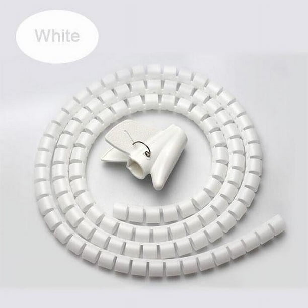 Funda para gestión de cables | Organizador y protector de cables para escritorio, viajes y hogar | Enrollador de cables fácil de instalar para organizar cables de alimentación, de carga y a prueba