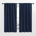 thumbnail image 4 of NICETOWN Back Tab and Rod Pocket Blackout Curtains for Living Room Thermal Insulated Window Treatment 42x63 inch, Navy, 2 Panels, 4 of 8