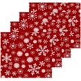 thumbnail image 2 of GZHJMY 12x12Inx2 Sets Reusable Soft Face Towel,Kitchen Hand Towel Bathroom Absorbent Towel,Gym Hotel Spa-Red Christmas Snowflakes, 2 of 7
