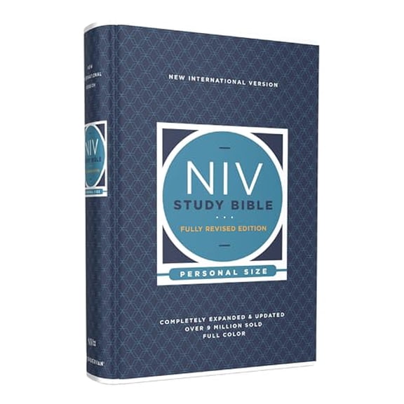 Pre-Owned NIV Study Bible, Fully Revised Edition, Personal Size, Hardcover, Red Letter, Comfort Print (Hardcover) 0310449103 9780310449102