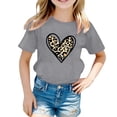 thumbnail image 3 of Gzbliryd Girls Graphic T Shirts Graphic Crewneck Casual Printed Tee Cute Casual Tops for Boys Girl Summer Clothes (Grey,4-5 Years), 3 of 3