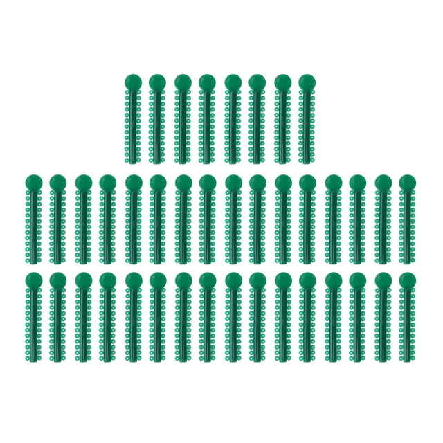 40 ligaduras elastoméricas de ortodoncia de goma elástica para aparatos dentales.