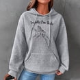 thumbnail image 1 of Chandail en Molleton pour Femmes Mode Femmes Imprimé Col Rond Manches Longues Hauts Ample Chandail en Molleton à Capuche Pull Blouse, 1 of 3