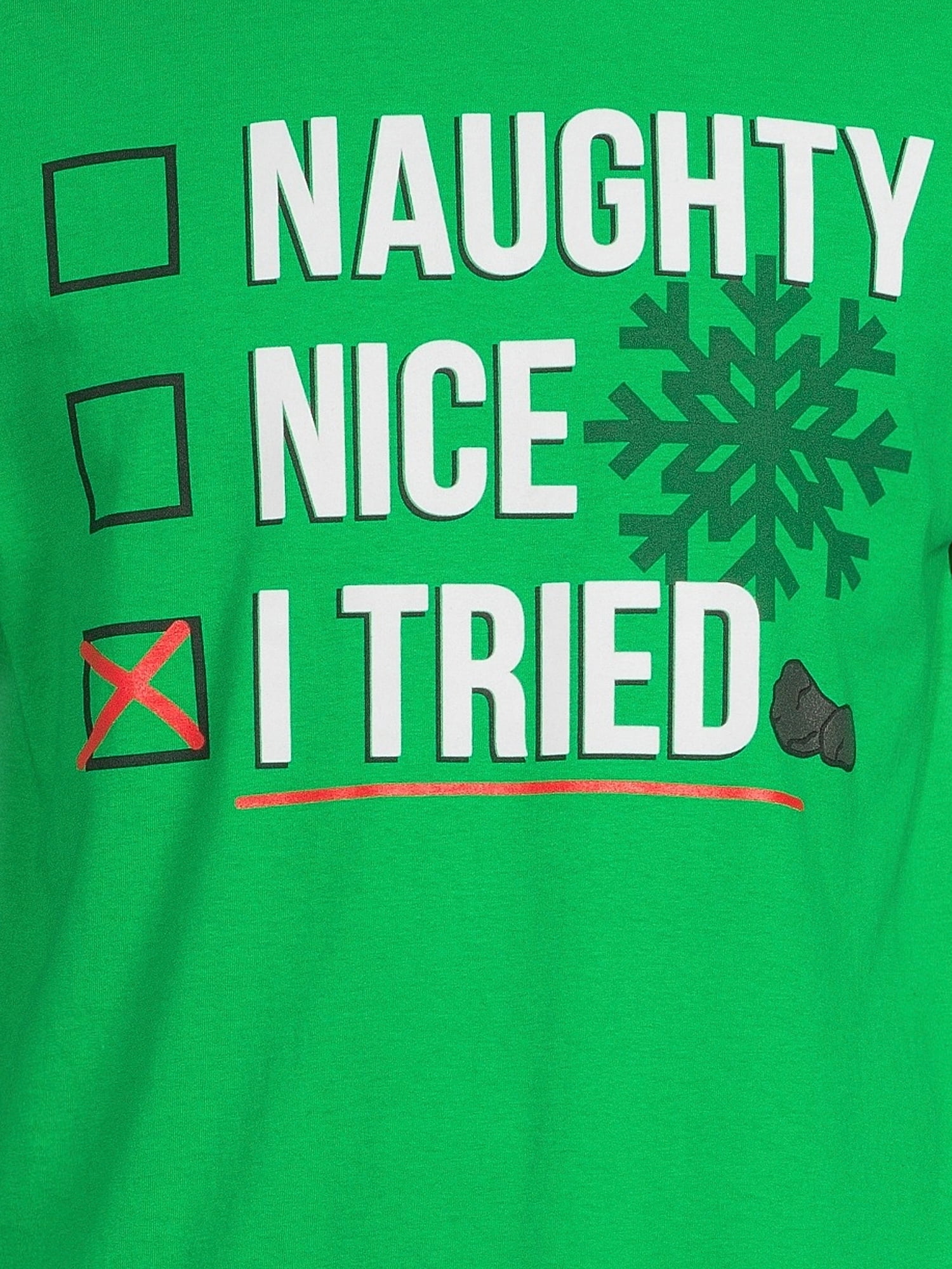 Holiday Christmas Men's & Big Men's Nut Cracker and I Tried Graphic Sweatshirt & T-shirt, 2-Pack
