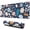Pioneer Flower Floral, variant on Long Mouse Pads for Desk,Pioneer Flower Floral Print Pattern Desk Mats on Top Of Desks, Desk Mouse Pad Extra Large with 3mm Non-Slip Base and Stitched Edge for Gaming,Office,Work,Home 31.5"x11.8"