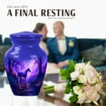 thumbnail image 4 of JAGASY Unicorn Cremation Urn for Girls, Blue Small Urns for Human Ashes Keepsake, Sunset Forest Trees Decorative Urns for Friends, Memorial Mini Urn for Boys, (3 Inch), 4 of 7