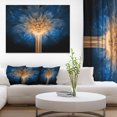 thumbnail image 1 of Fractal 3D Blue Dragon Flower - Abstract Canvas Art Print, 1 of 3