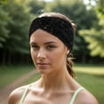 thumbnail image 2 of Unique Bargains 1 Pce Bandeau Confortable en Tricot Torsadé Noir Coloré, 2 of 6
