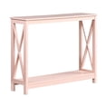 thumbnail image 2 of Pemberly Row Console Table with Shelf in Light Pink Wood Finish, 2 of 5