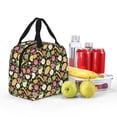 thumbnail image 4 of KLL Fruits Print Insulated Lunch Bag Women, Reusable Cute Tote Lunch Box for Adult & Men, Leakproof Cooler Lunch Bags for Work Office Travel Picnic, 4 of 5
