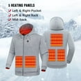 thumbnail image 5 of Boys and Girls Winter Heated Hoodie Kids Sweatshirt Warm Clothing Electric Heating Sweatshirt, Winter Thermal Pullover Sweater Long Sleeve Hooded Hoodies with Pockets, Size 4-14, 5 of 5