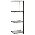 thumbnail image 2 of Global Industrial A24726B Nexel 4 Shelf Black Epoxy Wire Shelving Unit Add On, Black - 72 x 24 x 63 in., 2 of 4