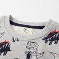 thumbnail image 4 of Esaierr Toddler Boy Long-Sleeved Sweatshirt Fall Cartoon Cotton Dinosaur Print Sweatshirt for 2-7T, 4 of 5