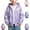 Purple, variant on Kids Metallic Shiny Jacket Boys Sparkly Lightweight Waterproof Raincoat Girls Street Y2K Glitter Windbreaker Rain Jacket
