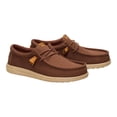 thumbnail image 2 of Zapatos HEYDUDE Wally para hombre, mocasines slip-on marrón, talla 11, 2 of 9