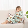 thumbnail image 4 of Lovely Dog Breeds Blanket Hoodies for Kids 6-13YR Oversize Wearable Blanket Hoodies for Boys Girls Teens, 4 of 7