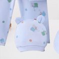 thumbnail image 4 of Ccpelsie Newborn Baby Boy Clothes And Toddler Five Piece Cotton Baby Clothing Set Soft And Comfortable Baby Clothing（A-Blue,0-3 Months), 4 of 7