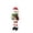 B, variant on Christmas Dangling Leg Ornament Fabric Santa Snowman Reindeer Hanging Tree Decor Design B