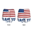 thumbnail image 3 of Balery Thank You Veterans Pantalones cortos deportivos para mujer con forro y dos bolsillos, elásticos, para entrenamiento, gimnasio, yoga-Large, 3 of 7