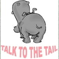 thumbnail image 3 of CafePress - Hippo Talk To The Tail - Women's Nightshirt, 3 of 4