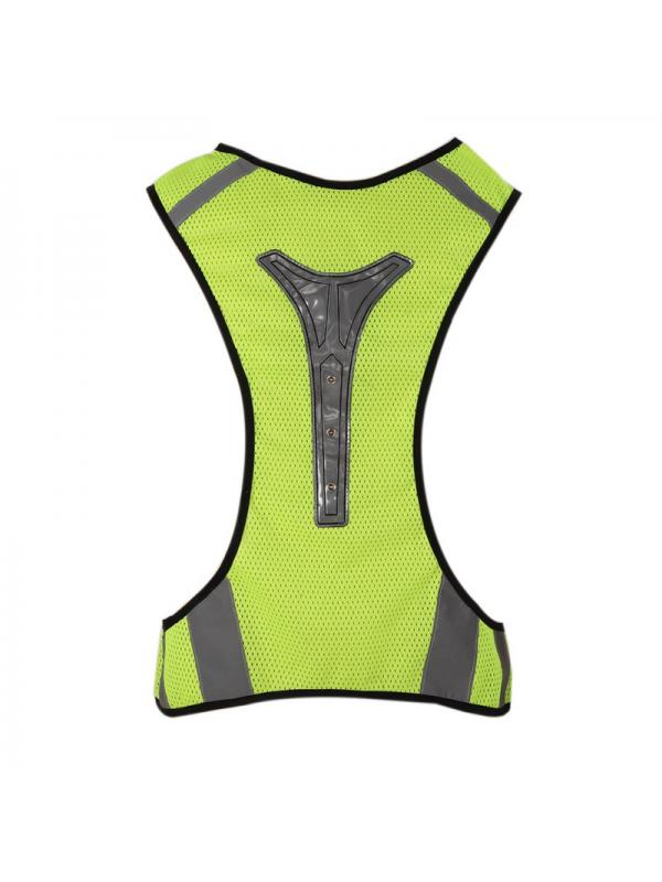Dragonus Flashing LED Lighting Safety Reflective Vest Running Cycling
