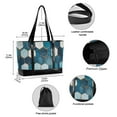 thumbnail image 2 of FORMRS Laptop Tote Bag for Women with 15.6" Computer Compartments Handbag, Dark Blue Hexagon Patterns, 2 of 7