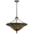 thumbnail image 2 of 24"W Tiffany Lotus Leaf Inverted Pendant, 2 of 5