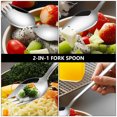 thumbnail image 4 of NUOLUX 4Ud Spork De Acero Inoxidable Portátil Para Uso En Hogar Y Reuniones Sociales, 4 of 8