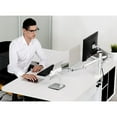 thumbnail image 2 of Viozon Support pour Moniteur et Ordinateur Portable, Supports de Bureau 2-en-1 Réglables à Double Bras Support/bras Simple pour Écrans d'Ordinateur LCD de 17 à 32 Pouces, Plateau Supplémentaire pour Ordinateurs Portables de 12 à 17 Pouces (Argent), 2 of 5