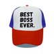 thumbnail image 1 of Spring Summer Bend Visor Mesh Baseball Cap Best Boss Ever Letters Trucker Hats Best Manager Gifts Supervisor Snapback Caps YP04456-60cm for adult Gao Jinjia LED, 1 of 2