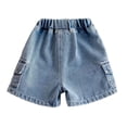 thumbnail image 6 of Gubotare Toddler Little Baby Boys Summer Casual Denim Jeans Shorts Elastic Waist Short Bottoms Pants Size 11-12 (Blue,11-12 Years), 6 of 6