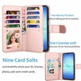 thumbnail image 3 of Wallet Case for Samsung Galaxy A17 5G 2025 Wallet Case ,[9 Card Slots] Luxury PU Leather Credit Holder Carrying Folio Flip [Detachable] Kickstand Magnetic Phone Cover & Lanyard [Marble], 3 of 6