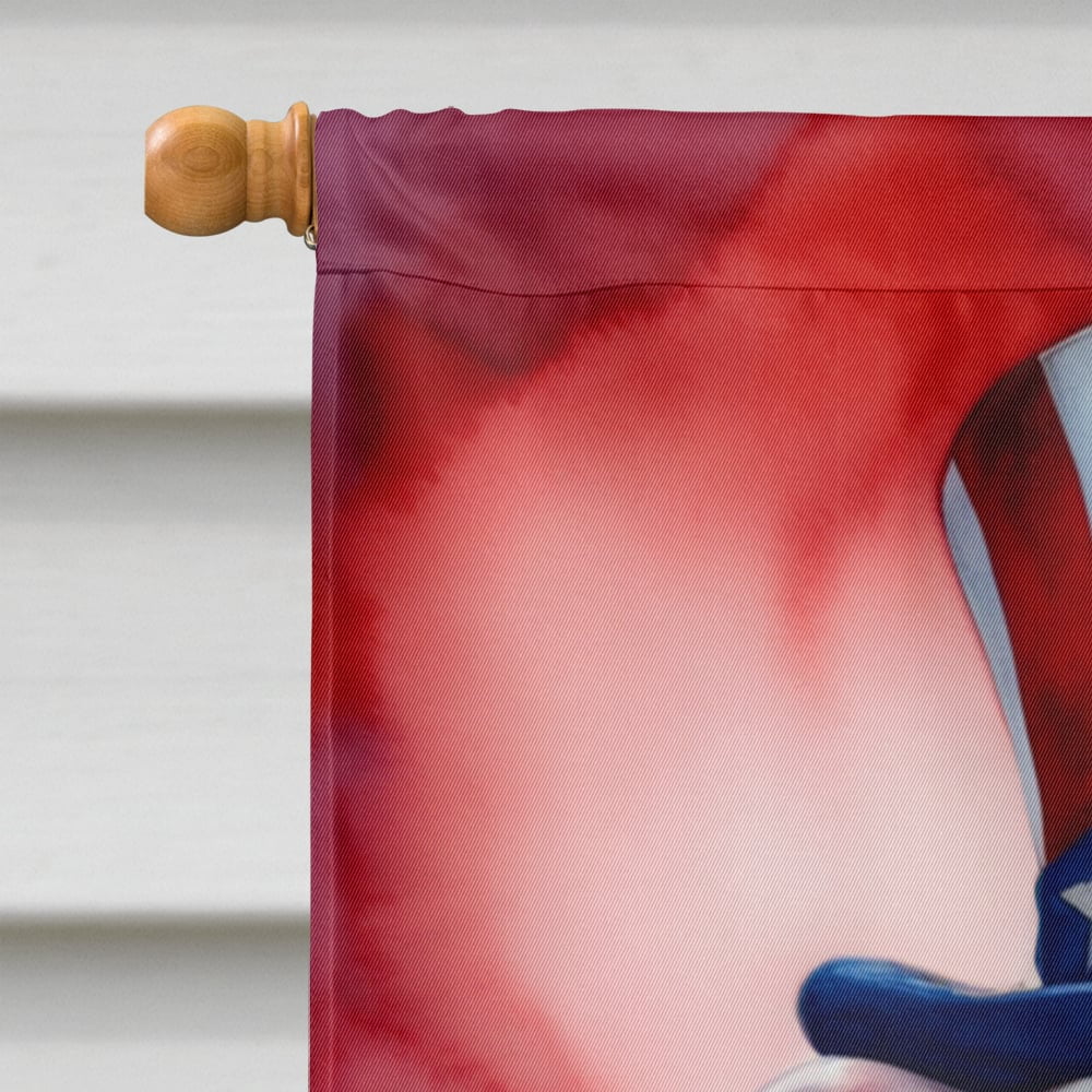 Pit Bull Terrier Patriotic American House Flag 28 in x 40 in