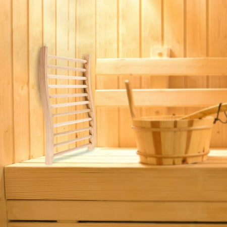 Sauna Backrest Wooden Sauna Backrest For Steaming Sauna Room S-shape Backrest