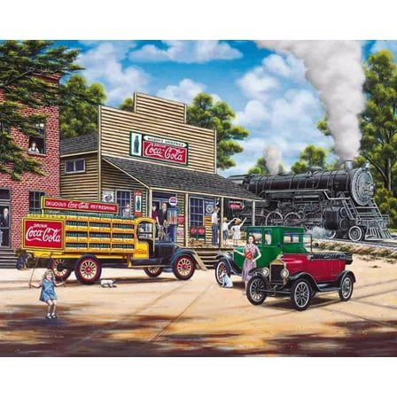 Springbok 1000 Piece Coca-Cola All Aboard Jigsaw Puzzle for Adults  - Made in USA