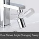thumbnail image 2 of 2 modos de aireador de grifo ajustables. Grifo de baño con aireador de cocina con cabezal de gran angular de 720 grados - Cromo (m24), 2 of 5
