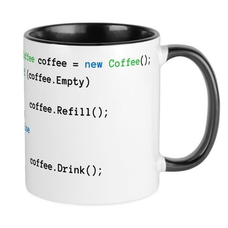 

CafePress - Coffee Code Mugs - Ceramic Coffee Tea Novelty Mug Cup 11 oz