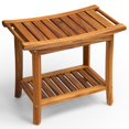 thumbnail image 1 of Banco de ducha de teca GREENTEAK Premium 22 con asas, 300 kg, 1 of 6
