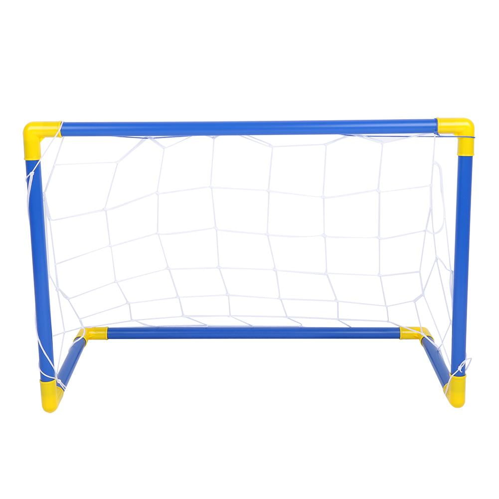 2 in 1 Children Sports Ice Hockey Soccer Goals Balls Pump Practice Game Toy Set 